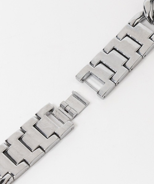 Me%(ミィパーセント)の「【ステンレス】AppleWatchチェーンバンド 326032(デジタル腕時計・レディース・ブラック/シルバー・MEDIUM)」の18枚目の写真