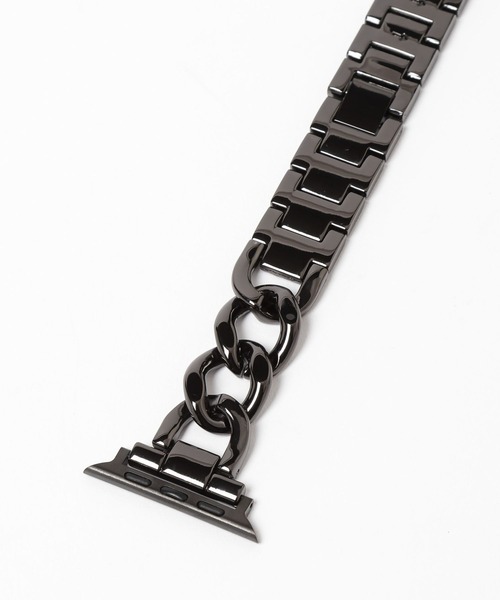 Me%(ミィパーセント)の「【ステンレス】AppleWatchチェーンバンド 326032(デジタル腕時計・レディース・ブラック/シルバー・MEDIUM)」の20枚目の写真