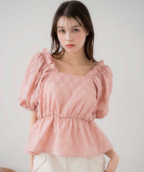 NOELA(ノエラ)の「オフショル2WAYブラウス(シャツ/ブラウス・レディース・オフホワイト/ピンク/イエロー・フリー)」の1枚目の写真