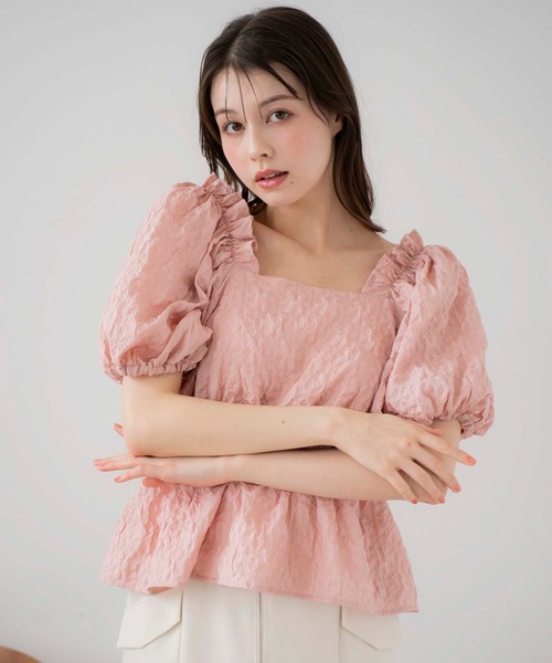 NOELA(ノエラ)の「オフショル2WAYブラウス(シャツ/ブラウス・レディース・オフホワイト/ピンク/イエロー・フリー)」の12枚目の写真