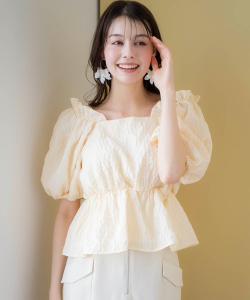 NOELA(ノエラ)の「オフショル2WAYブラウス(シャツ/ブラウス・レディース・オフホワイト/ピンク/イエロー・フリー)」の20枚目の写真