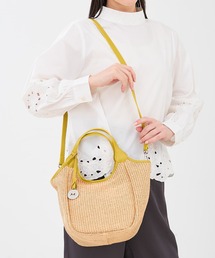 marco masi | 【MARCO MASI】別注 レザーハンドル ラフィア 2WAYトートバッグ M(かごバッグ)