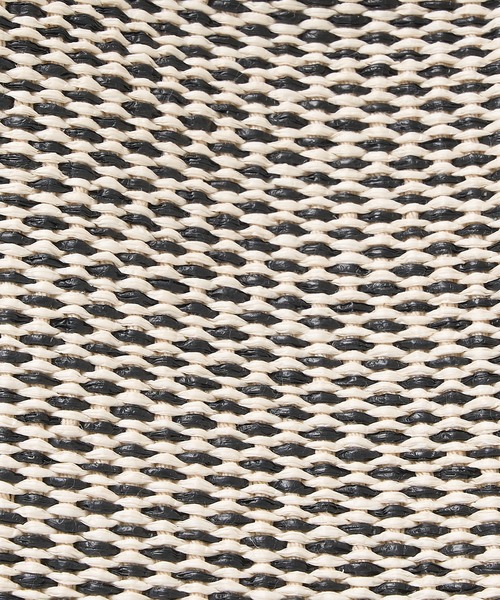 marco masi（マルコマージ）の「【MARCO MASI】別注 レザーハンドル ラフィア 2WAYトートバッグ M（かごバッグ・レディース・ブラック/ライトグレー/ベージュ・M）」の10枚目の写真