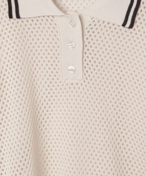 GLOBAL WORK（グローバルワーク）の「洗えるメッシュニットポロ半袖/329311（ニット/セーター・キッズ・ブラック/アイボリー・160cm/150cm/140cm/130cm）」の20枚目の写真