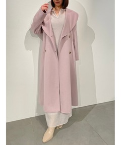 セール】【HANAE MORI】ダブルフェイス ベルト付きコート（その他