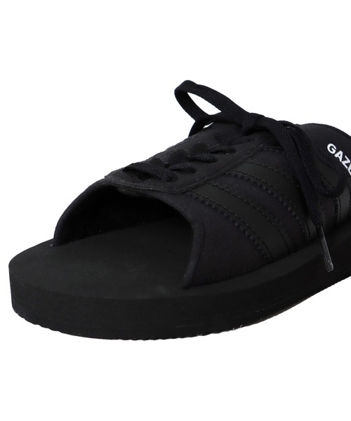 adidas Originals（アディダスオリジナルス）の「【WEB限定販売】adidas originals / GAZELLE BEACH W(アディダスオリジナルス ガゼルビーチスライド  NQZ22 JQ7421 JQ7423)（サンダル・レディース・ブラック/ホワイト・24.5㎝/23.5cm）」の11枚目の写真