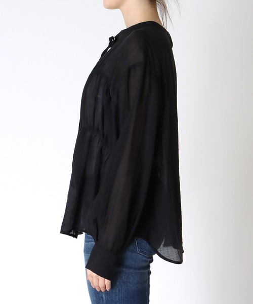 Jines(ジネス)の「前後2WAYリボンブラウス(シャツ/ブラウス・レディース・ブラック/ホワイト・38)」の17枚目の写真