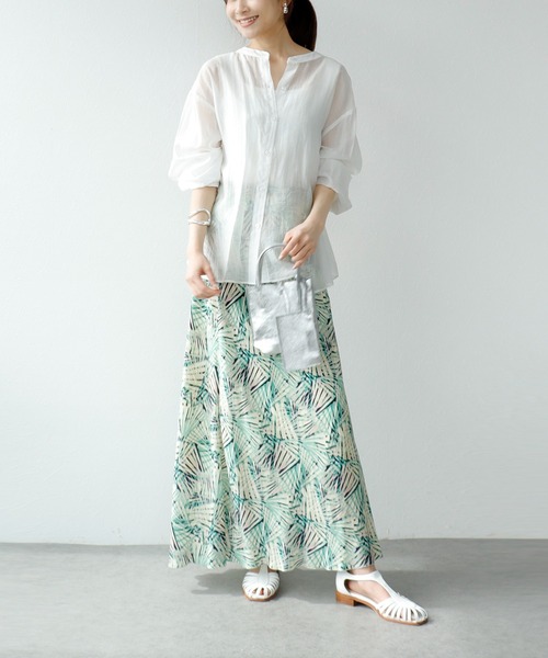 Jines(ジネス)の「前後2WAYリボンブラウス(シャツ/ブラウス・レディース・ブラック/ホワイト・38)」の4枚目の写真