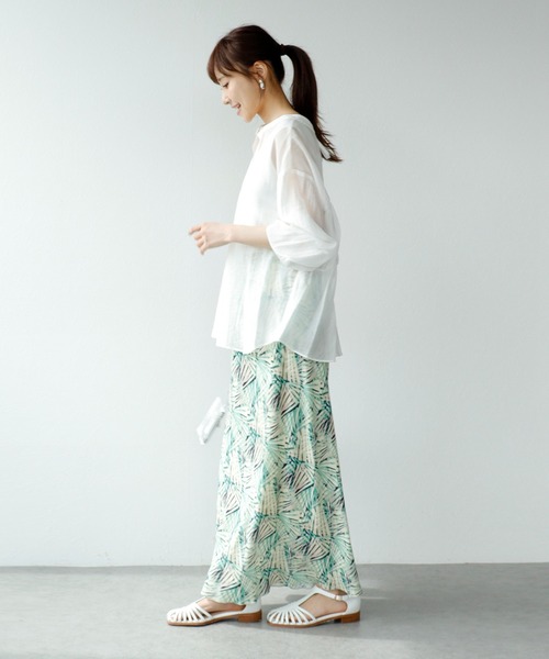 Jines(ジネス)の「前後2WAYリボンブラウス(シャツ/ブラウス・レディース・ブラック/ホワイト・38)」の5枚目の写真