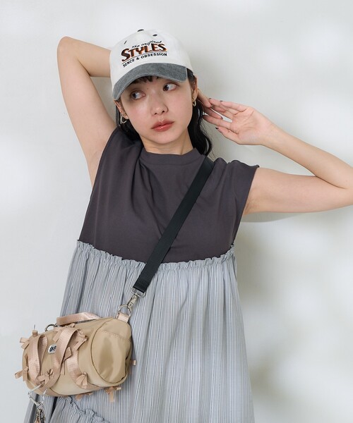 FREAK'S STORE（フリークスストア）の「裾ストライプ フリルワンピース