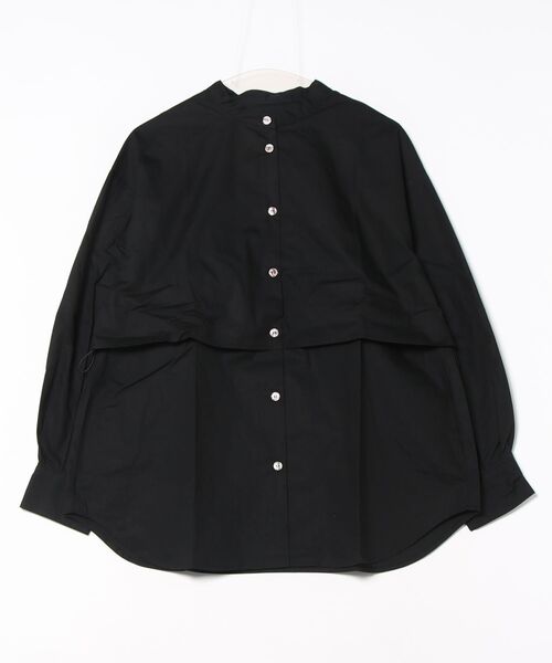 STYLEBLOCK(スタイルブロック)の「ブロードフライヨークブラウス(シャツ/ブラウス・レディース・サックスブルー/ブラック/ホワイト/ライトグレー/ベージュ・M)」の3枚目の写真