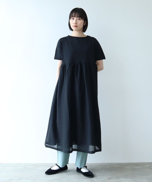 ユニフ 半袖ニットのワンピース セール/ブランド古着】ニットワンピース（ワンピース）｜yuni
