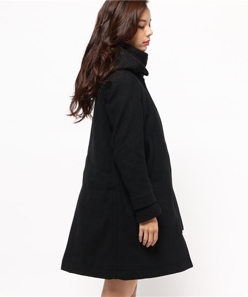 HYSTERIC GLAMOUR（ヒステリックグラマー）の「フーデッドCO（ダッフルコート・レディース・ブラック/ピンク/ネイビー・SMALL/MEDIUM）」の8枚目の写真