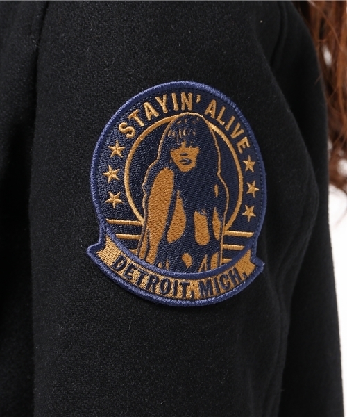 HYSTERIC GLAMOUR（ヒステリックグラマー）の「フーデッドCO（ダッフルコート・レディース・ブラック/ピンク/ネイビー・SMALL/MEDIUM）」の19枚目の写真