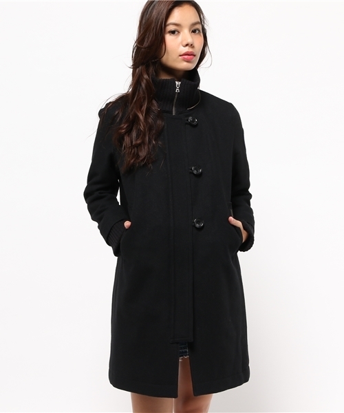 HYSTERIC GLAMOUR（ヒステリックグラマー）の「フーデッドCO（ダッフルコート・レディース・ブラック/ピンク/ネイビー・SMALL/MEDIUM）」の12枚目の写真