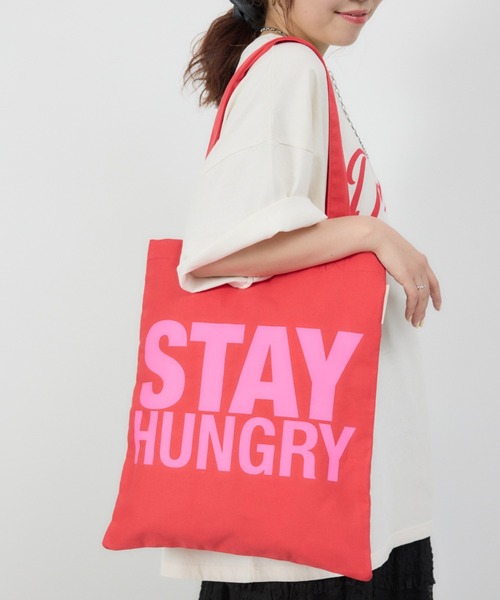 RODEO CROWNS WIDE BOWL（ロデオクラウンズワイドボウル）の「メッセージトートバッグ（トートバッグ・レディース・ライトブルー/ブラック/ブラウン/オレンジ/イエロー/オフホワイト/レッド/ブルー・FREE）」の7枚目の写真