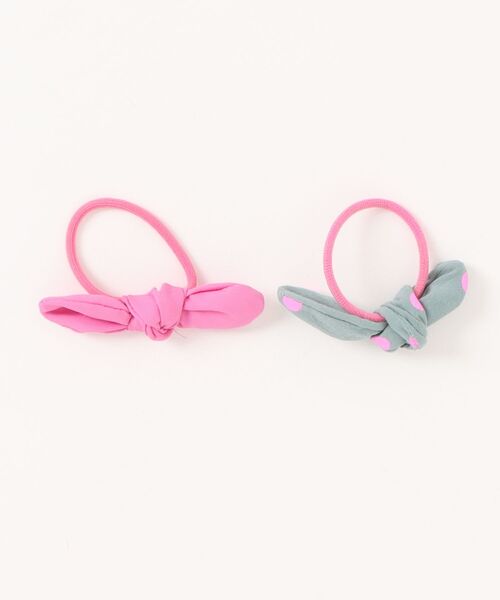 ふりふりハート♡虹色リボン♡ヘアゴム ♡ツイン リボンヘアゴム ゆめかわ 三つ編みリボン ホイルリボン