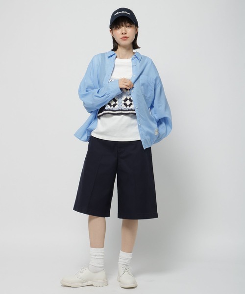 niko and...（ニコアンド）の「【WILLIAM B.ELIOTT】コットンテンセルシャツ（シャツ/ブラウス・レディース・ブルー/ライトブルー・MEDIUM/LARGE）」の3枚目の写真