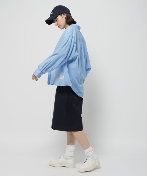 niko and...（ニコアンド）の「【WILLIAM B.ELIOTT】コットンテンセルシャツ（シャツ/ブラウス・レディース・ブルー/ライトブルー・MEDIUM/LARGE）」の4枚目の写真