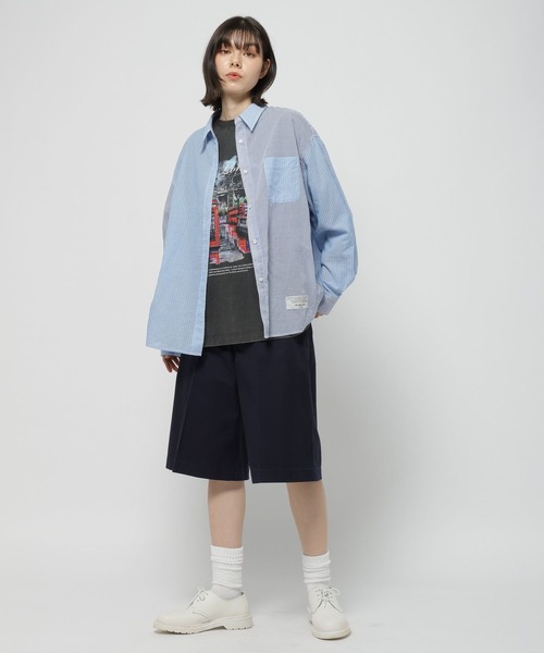 niko and...（ニコアンド）の「【WILLIAM B.ELIOTT】コットンテンセルシャツ（シャツ/ブラウス・レディース・ブルー/ライトブルー・MEDIUM/LARGE）」の8枚目の写真