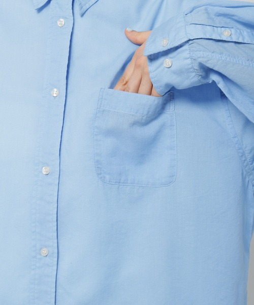 niko and...（ニコアンド）の「【WILLIAM B.ELIOTT】コットンテンセルシャツ（シャツ/ブラウス・レディース・ブルー/ライトブルー・MEDIUM/LARGE）」の17枚目の写真