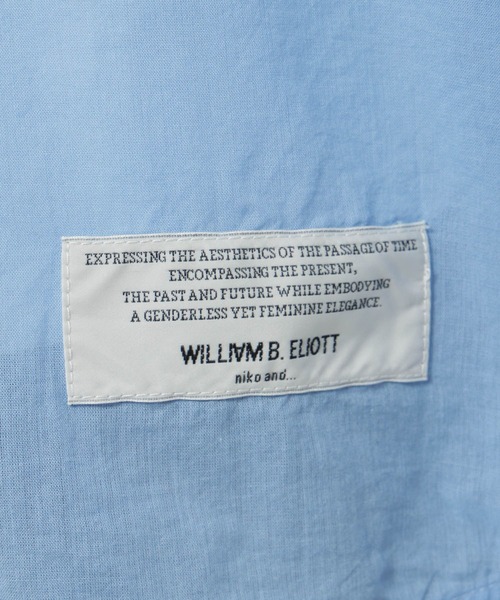 niko and...（ニコアンド）の「【WILLIAM B.ELIOTT】コットンテンセルシャツ（シャツ/ブラウス・レディース・ブルー/ライトブルー・MEDIUM/LARGE）」の18枚目の写真