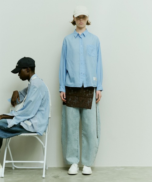 niko and...（ニコアンド）の「【WILLIAM B.ELIOTT】コットンテンセルシャツ（シャツ/ブラウス・レディース・ブルー/ライトブルー・MEDIUM/LARGE）」の21枚目の写真