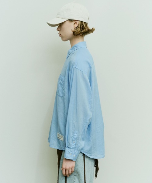 niko and...（ニコアンド）の「【WILLIAM B.ELIOTT】コットンテンセルシャツ（シャツ/ブラウス・レディース・ブルー/ライトブルー・MEDIUM/LARGE）」の22枚目の写真