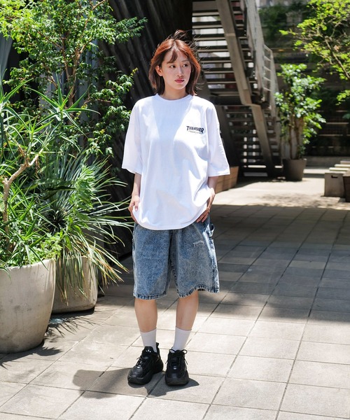 THRASHER（スラッシャー）の「【THRASHER/スラッシャー】ワンポイント 刺繍Tシャツ（Tシャツ/カットソー・メンズ・ホワイト/ブラック/グリーン・MEDIUM/LARGE）」の4枚目の写真