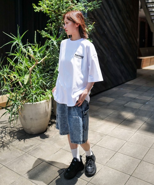 THRASHER（スラッシャー）の「【THRASHER/スラッシャー】ワンポイント 刺繍Tシャツ（Tシャツ/カットソー・メンズ・ホワイト/ブラック/グリーン・MEDIUM/LARGE）」の6枚目の写真