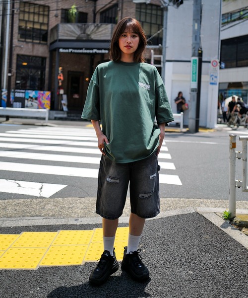 THRASHER（スラッシャー）の「【THRASHER/スラッシャー】ワンポイント 刺繍Tシャツ（Tシャツ/カットソー・メンズ・ホワイト/ブラック/グリーン・MEDIUM/LARGE）」の16枚目の写真
