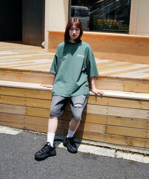 THRASHER（スラッシャー）の「【THRASHER/スラッシャー】ワンポイント 刺繍Tシャツ（Tシャツ/カットソー・メンズ・ホワイト/ブラック/グリーン・MEDIUM/LARGE）」の17枚目の写真