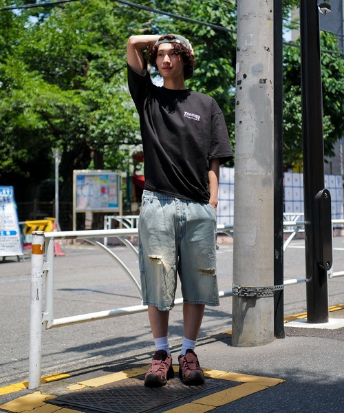 THRASHER（スラッシャー）の「【THRASHER/スラッシャー】ワンポイント 刺繍Tシャツ（Tシャツ/カットソー・メンズ・ホワイト/ブラック/グリーン・MEDIUM/LARGE）」の9枚目の写真