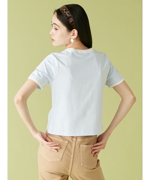 tシャツ 「LILY BROWN×MARY QUANT」ポケットリンガーTシャツ レディース LILY BROWN×MARY QUANT】ポケットリンガーTシャツ(Tシャツ