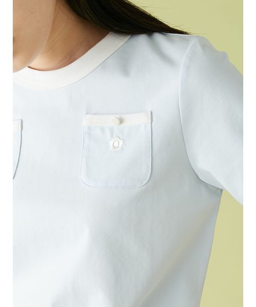 LILY BROWN（リリーブラウン）の「【LILY BROWN×MARY QUANT】ポケットリンガーTシャツ（Tシャツ/カットソー・レディース・ホワイト/ライトブルー/その他・FREE）」の19枚目の写真