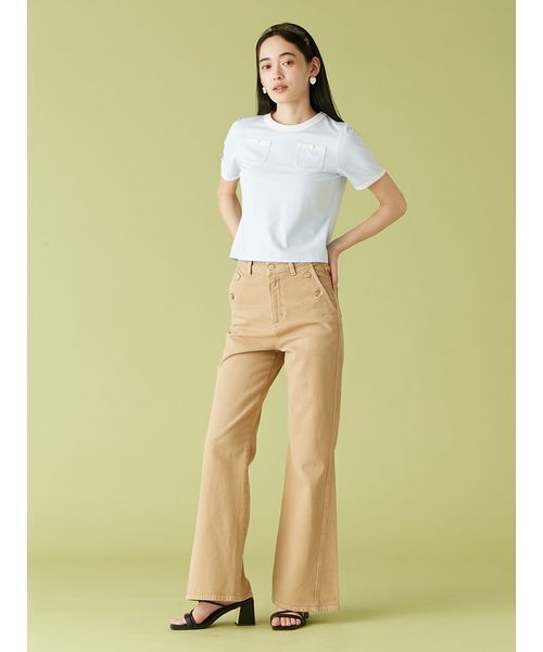 LILY BROWN（リリーブラウン）の「【LILY BROWN×MARY QUANT】ポケットリンガーTシャツ（Tシャツ/カットソー・レディース・ホワイト/ライトブルー/その他・FREE）」の21枚目の写真