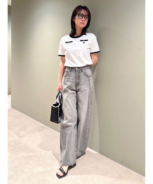 LILY BROWN×MARY QUANT】ポケットリンガーTシャツ（Tシャツ