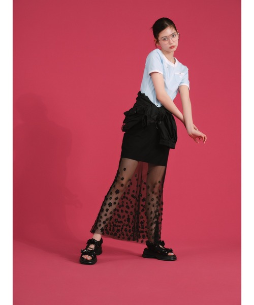 LILY BROWN×MARY QUANT ポケットリンガーTシャツ LILY BROWN×MARY QUANT】ポケットリンガーTシャツ（Tシャツ