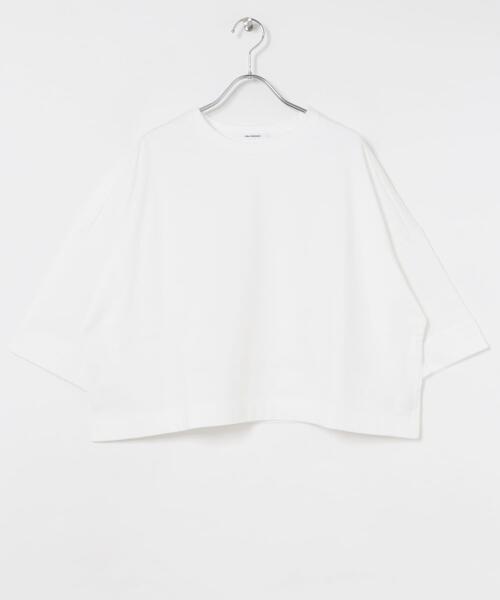 URBAN RESEARCH(アーバンリサーチ)の「ショート丈ハーフスリーブカットソー(Tシャツ/カットソー・レディース・ブラック/オフホワイト/グレー系その他・FREE)」の18枚目の写真