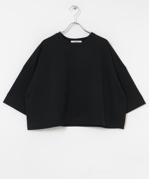 URBAN RESEARCH(アーバンリサーチ)の「ショート丈ハーフスリーブカットソー(Tシャツ/カットソー・レディース・ブラック/オフホワイト/グレー系その他・FREE)」の8枚目の写真