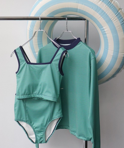 ボーダーワンピース水着 マルチカラー ☆ PRIMARK セール】Robert P. Miller / Multi border swim Tank