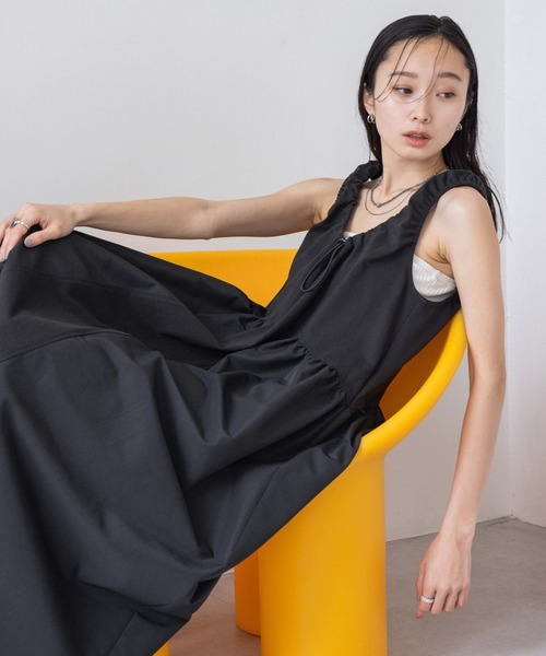 JEANASIS（ジーナシス）の「イソザイボリューム NS ワンピース/452789（ワンピース・レディース・ホワイト/ブラック・FREE）」の19枚目の写真