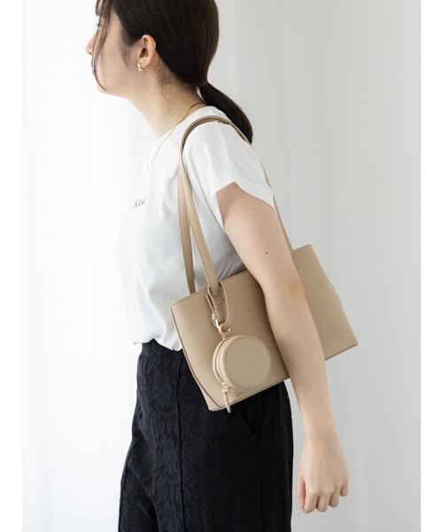 Te chichi TERRASSE（テチチテラス）の「ポーチ付トートバッグ《2025summer catalog item》（ハンドバッグ・レディース・グレー/ベージュ/ブラック・F）」の7枚目の写真