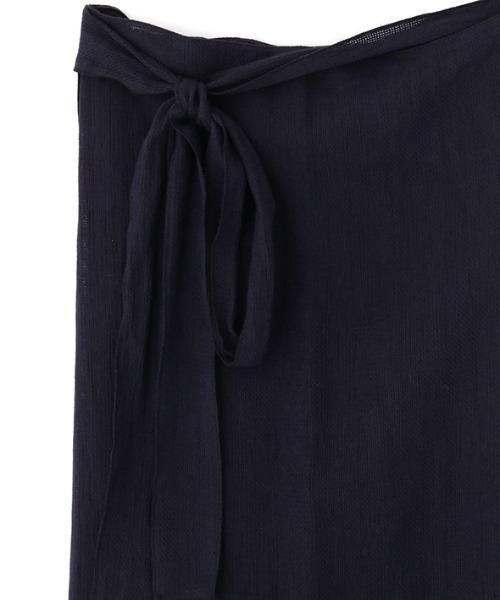 ETRE TOKYO エトレ 完売ネイビー レノクロスラップスカート 未
