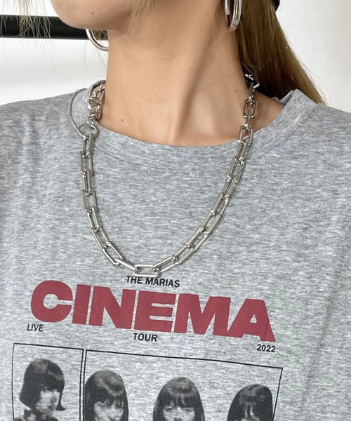 non-hedge（ノンヘッジ）の「転写ロゴプリントビッグTシャツ（Tシャツ/カットソー・レディース・オートミール/グレー/オフホワイト/ブラック・FREE）」の18枚目の写真
