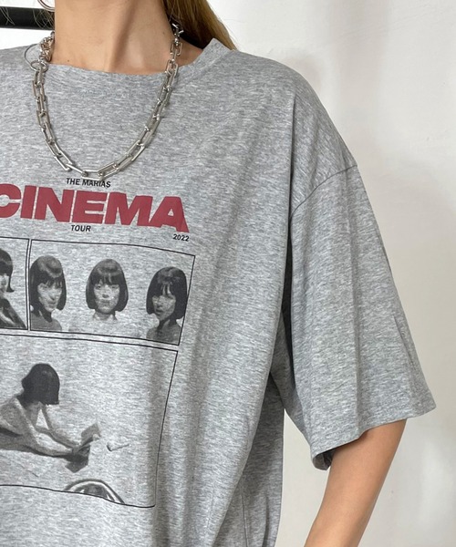non-hedge（ノンヘッジ）の「転写ロゴプリントビッグTシャツ（Tシャツ/カットソー・レディース・オートミール/グレー/オフホワイト/ブラック・FREE）」の20枚目の写真