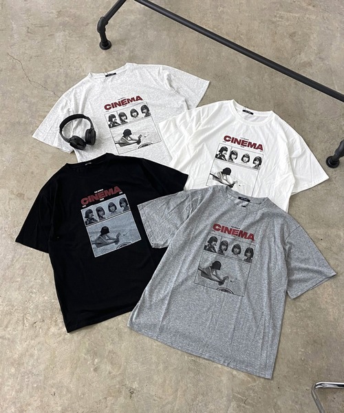non-hedge（ノンヘッジ）の「転写ロゴプリントビッグTシャツ（Tシャツ/カットソー・レディース・オートミール/グレー/オフホワイト/ブラック・FREE）」の22枚目の写真