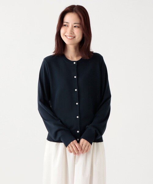 Afternoon Tea（アフタヌーンティー）の「MVS UVニットカーディガン（カーディガン/ボレロ・レディース・ネイビー/レッド/ブルー/グリーン・MEDIUM）」の2枚目の写真