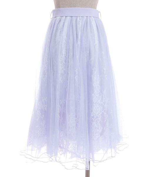 セール】レース×チュールスカート（スカート）｜axes femme POETIQUE
