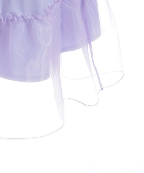 axes femme POETIQUE(アクシーズファムポエティック)の「レース×チュールスカート(スカート・レディース・ネイビー/ラベンダー/ピンク/グリーン/ホワイト/サックスブルー・MEDIUM)」の12枚目の写真